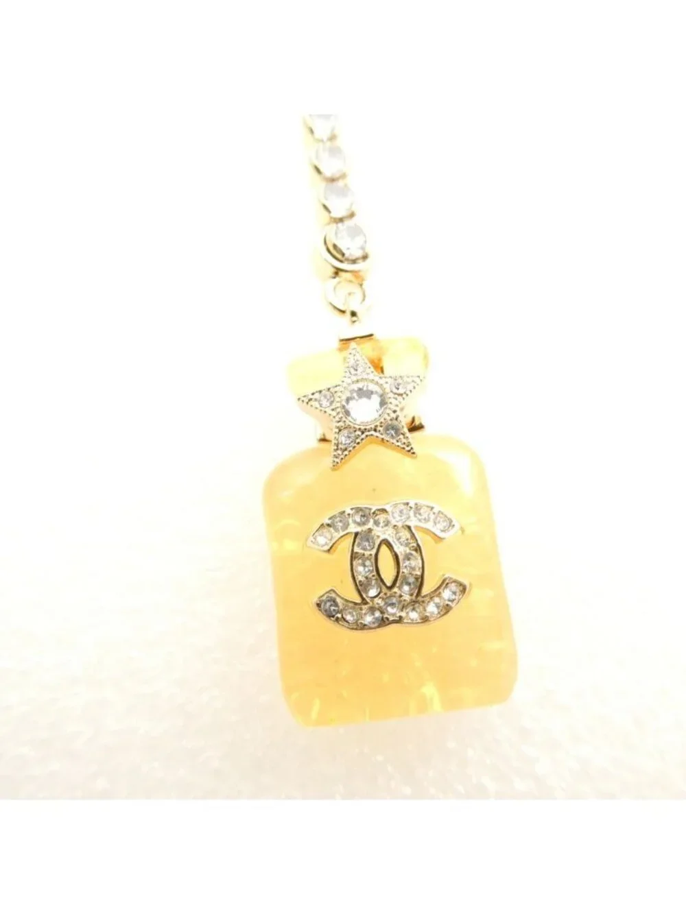 Chanel Earrings CC Logo Perfume Bottle Star - Picture 4 of 8